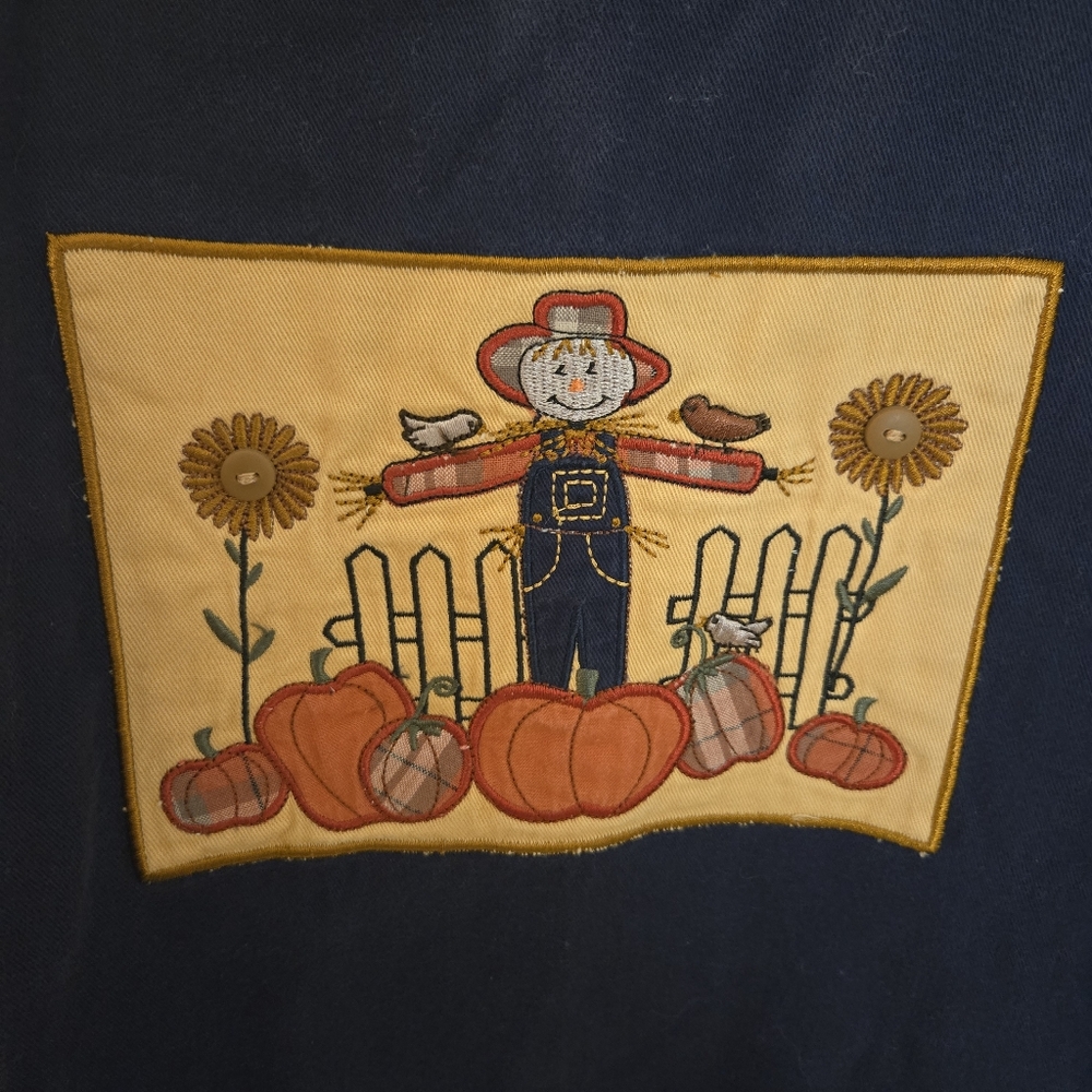 Cj Banks Fall Scarecrow Medium Patch Long Sleeve … - image 2